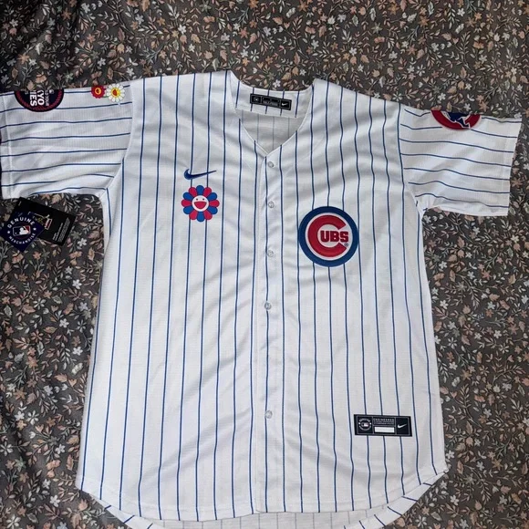 Chicago Cubs Tokyo Series (Takashi Murakami) Striped Jersey - Picture 2 of 4